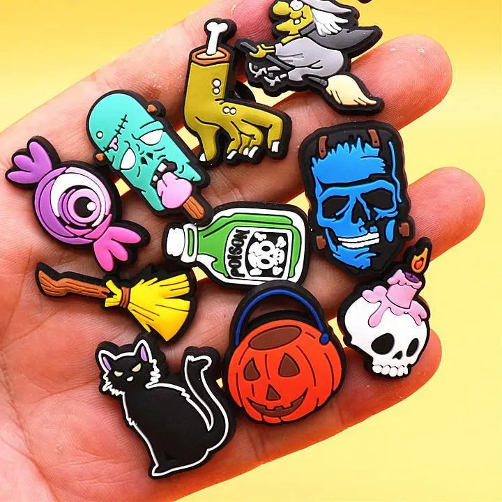 Newly Added Styles for Halloween All croc charms shown are updated