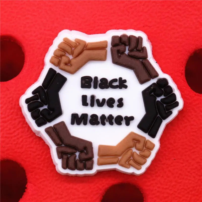 Black Lives Matter Croc Charms - U222-5