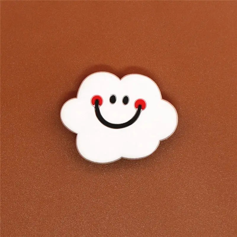 Cute Bands Croc Charms - White Clouds