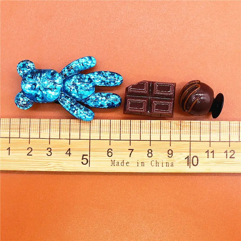 Cute Chocolate Bears Buttons Croc Charms