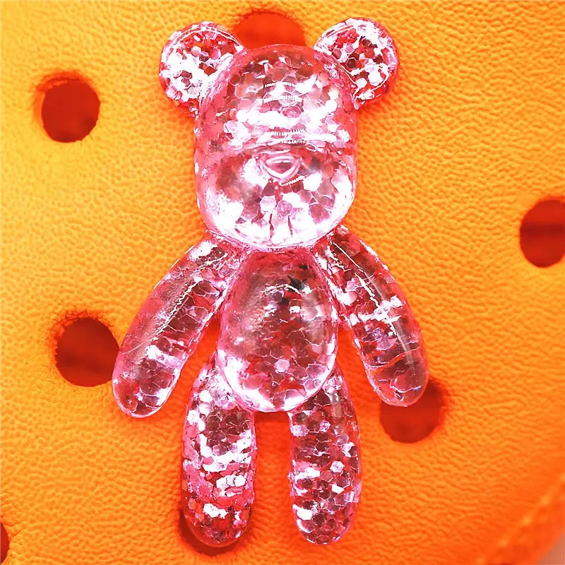 Cute Chocolate Bears Buttons Croc Charms - E / CN