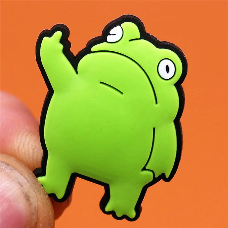 Funny Designer Frogs Croc Charms