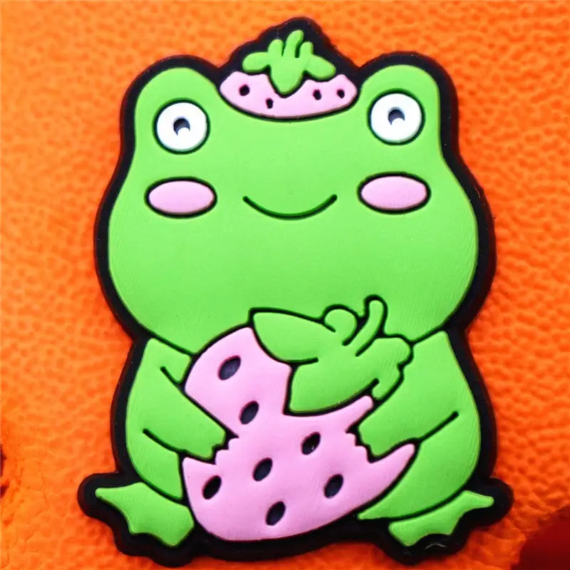Funny Designer Frogs Croc Charms - C / China