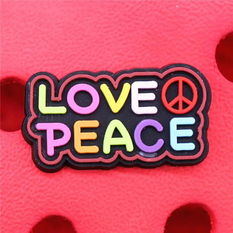 Love Peace Boyfriends Croc Charms - U237-6