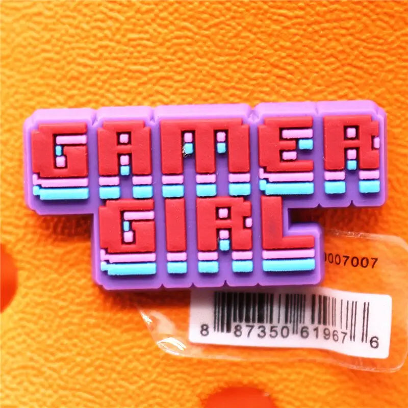 Luxury Gamer Girl Croc Charms - D / CN