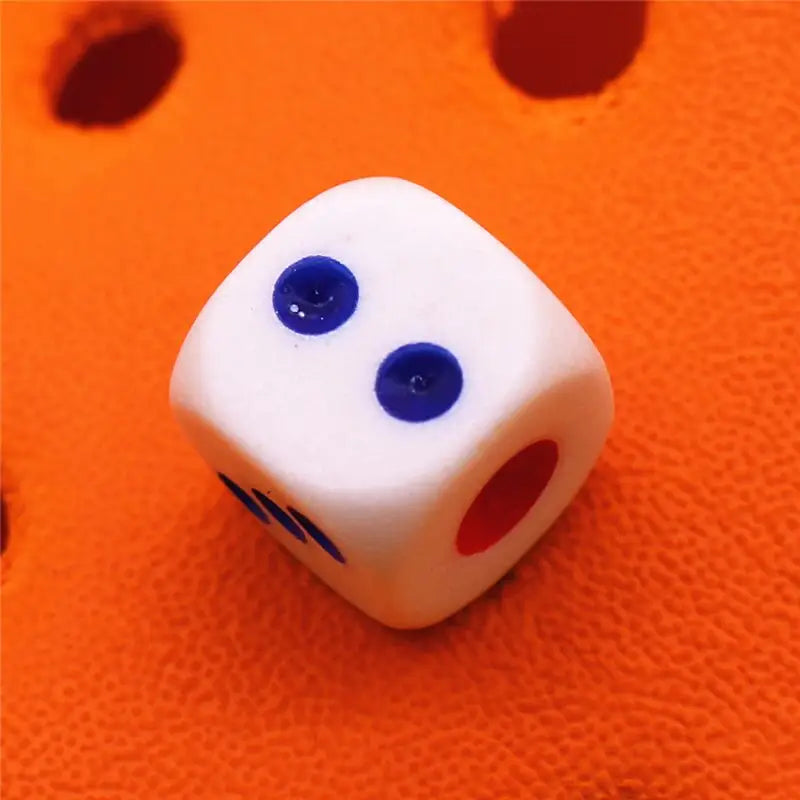 New 3D White Dice Croc Charms - B / China