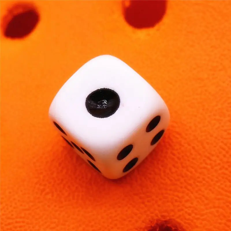 New 3D White Dice Croc Charms - G / China