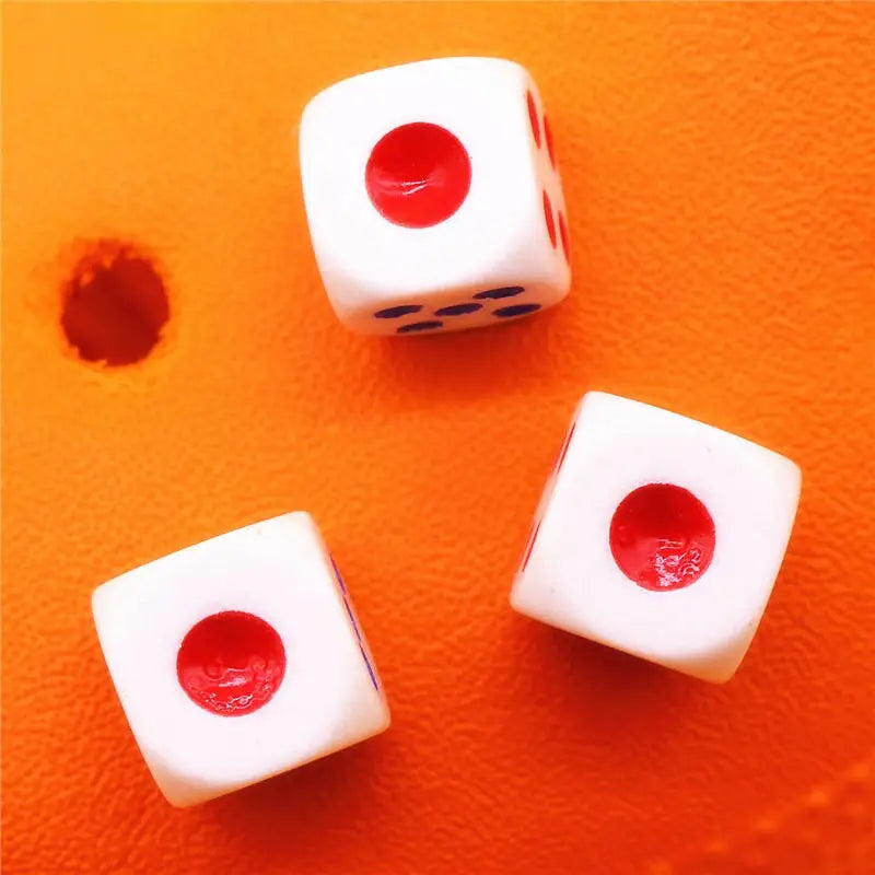 New 3D White Dice Croc Charms - O / China
