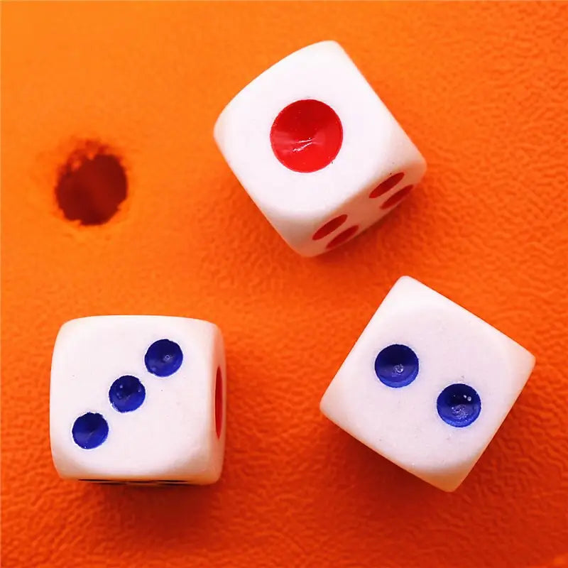 New 3D White Dice Croc Charms - P / China