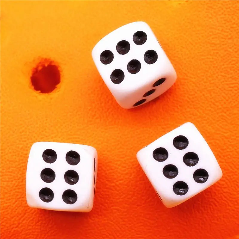 New 3D White Dice Croc Charms - R / China