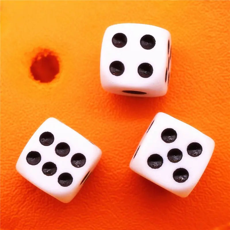 New 3D White Dice Croc Charms - T / China