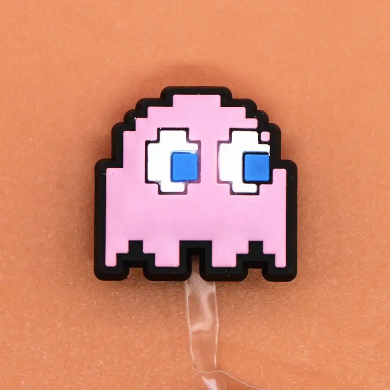 Pac-Man Croc Charms - Pink