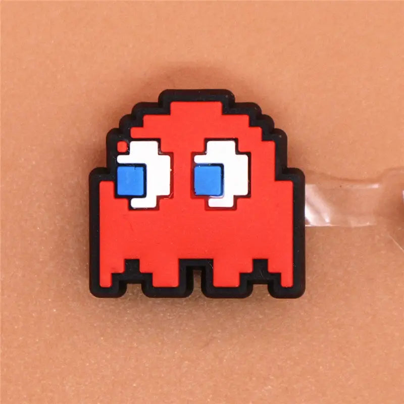 Pac-Man Croc Charms - Red