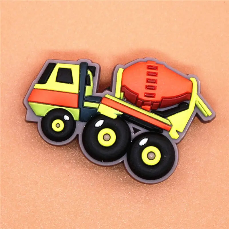 Single Sale Engineering Vehicle Croc Charms - Cement truck /