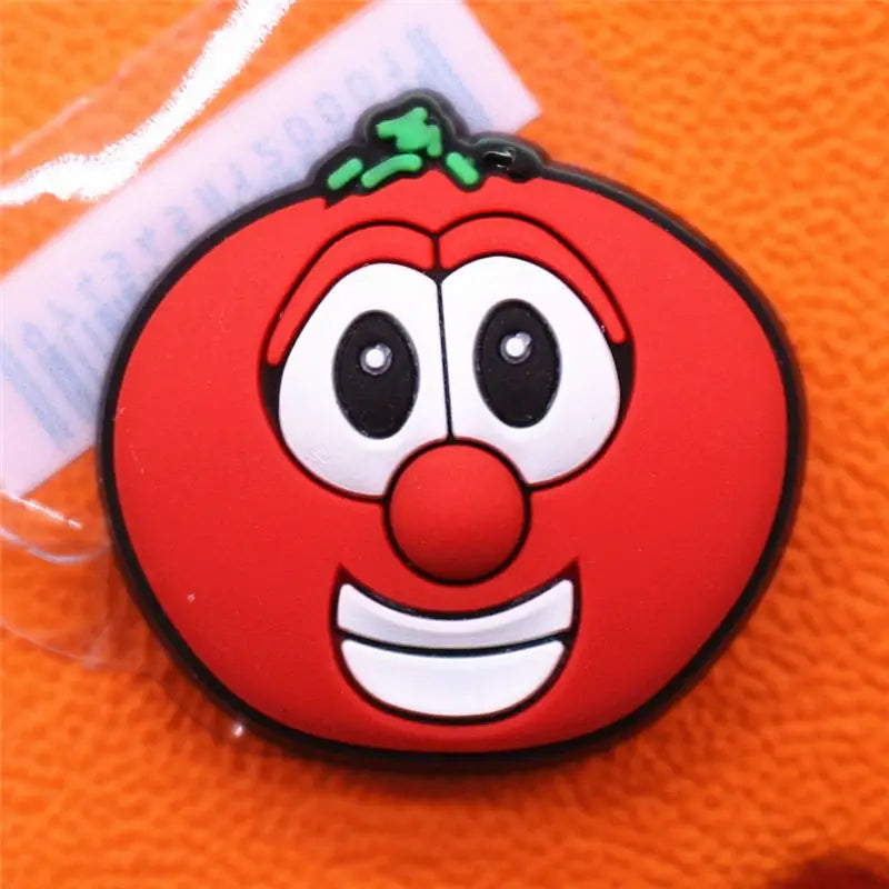 With Fun Cartoon Potato Tomato Balsam Pear Croc Charms - B /